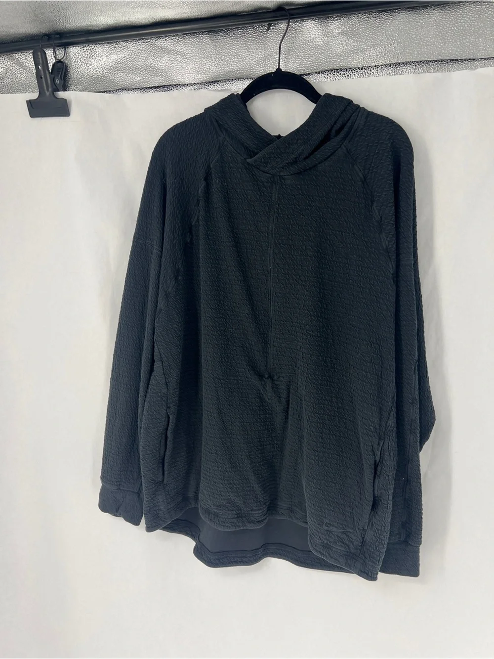 Nike Yoga Black Textured Hoodie with Logo Tag - Picture 2 of 8